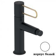 Смеситель для биде Jacob Delafon Odeon Rive Gauche E21033-GLD-00, корпус белый, ручка золото