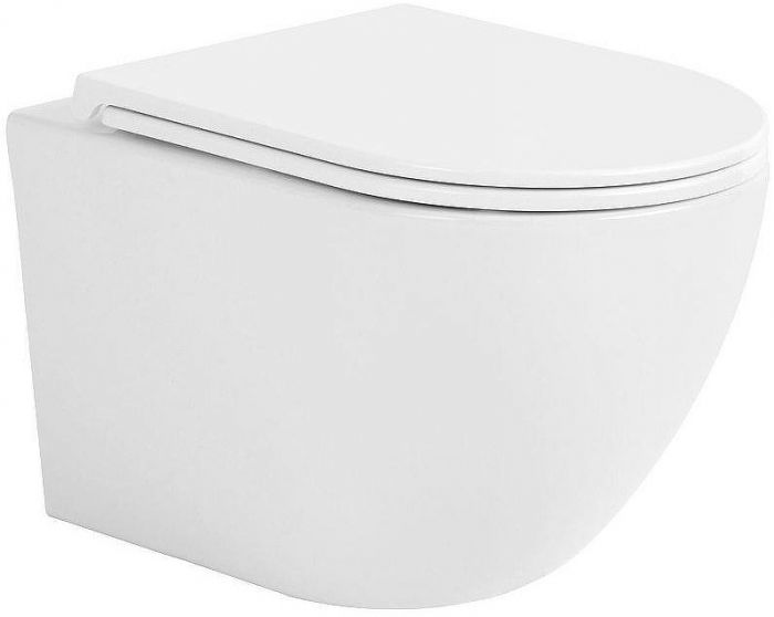 Унитаз Sintesi Evi SIN-TS-EVI-151WM подвесной Белый матовый с сиденьем Микролифт