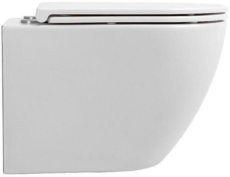 Унитаз Sintesi Evi SIN-TS-EVI-151WM подвесной Белый матовый с сиденьем Микролифт Унитаз Sintesi Evi SIN-TS-EVI-151WM подвесной Белый матовый с сиденьем Микролифт