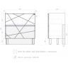Тумба под раковину Vigo Geometry 80 025 цвет Бетон Белый