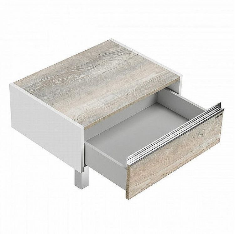 Тумба Aquaton Капри 55 1A231003KPDA0 Бетон пайн Белая