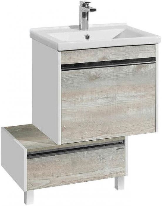 Тумба Aquaton Капри 55 1A231003KPDA0 Бетон пайн Белая