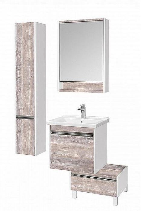 Тумба Aquaton Капри 55 1A231003KPDA0 Бетон пайн Белая