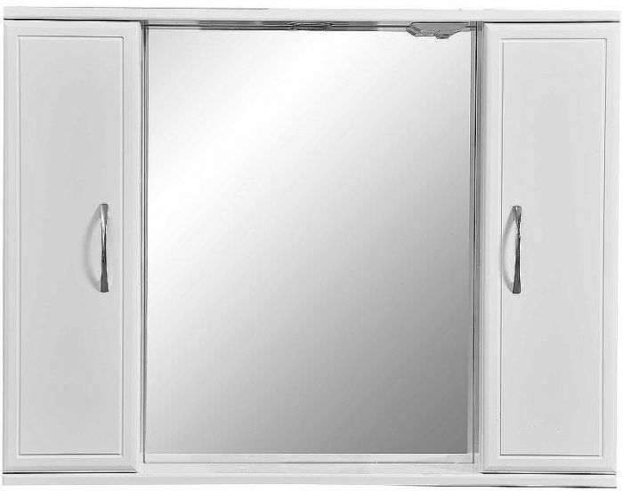 Зеркало со шкафом Stella Polar Концепт 80/С SP-00000059 с подсветкой Белое