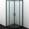 Душевой уголок WasserKRAFT Dill 90x90 61S01 профиль Черный матовый стекло прозрачное Душевой уголок WasserKRAFT Dill 90x90 61S01 профиль Черный матовый стекло прозрачное