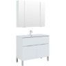 Комплект мебели для ванной Aquanet Алвита New 100 274184 Белый матовый Комплект мебели для ванной Aquanet Алвита New 100 274184 Белый матовый