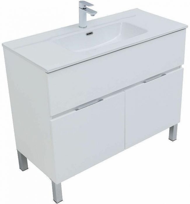 Комплект мебели для ванной Aquanet Алвита New 100 274184 Белый матовый