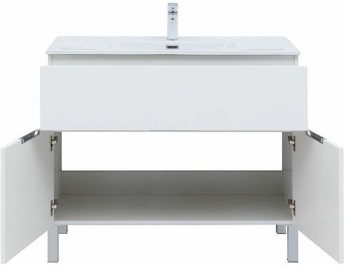 Комплект мебели для ванной Aquanet Алвита New 100 274184 Белый матовый