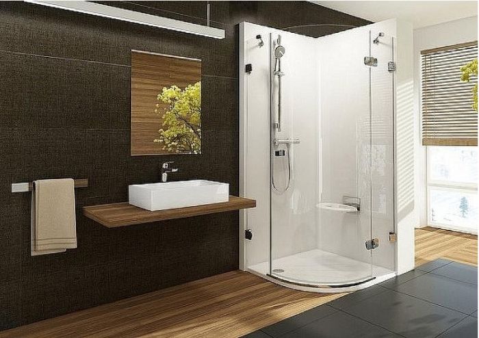 Душевой уголок Ravak Brilliant BSKK3-100 100х100 R 3UPAAA00Y1 профиль Хром стекло Transparent