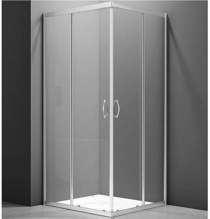 Душевой уголок Veconi Rovigo RV-101 90х90 RV101-90-01-C5 профиль Хром стекло прозрачное