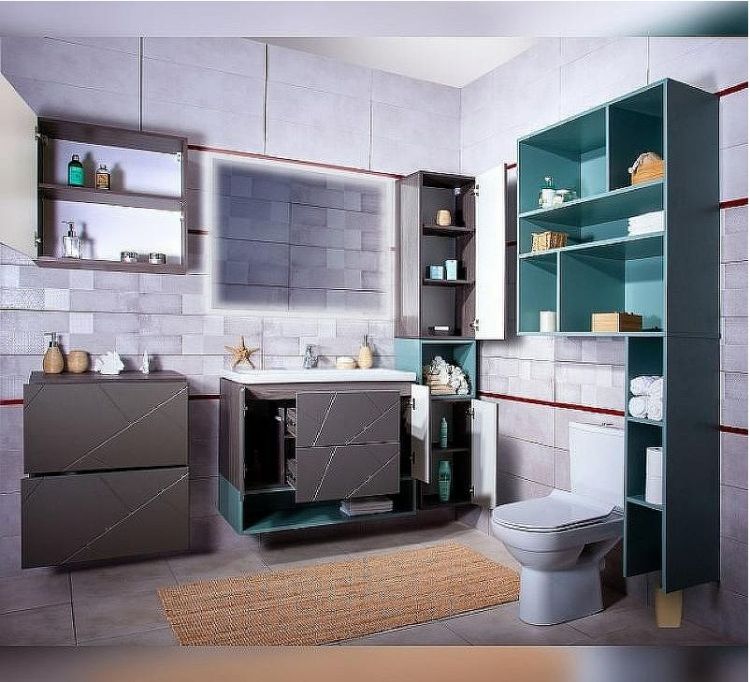 Ниша для тумбы Бриклаер Кристалл 100 4627125414893 подвесная Муссон Ниша для тумбы Бриклаер Кристалл 100 4627125414893 подвесная Муссон