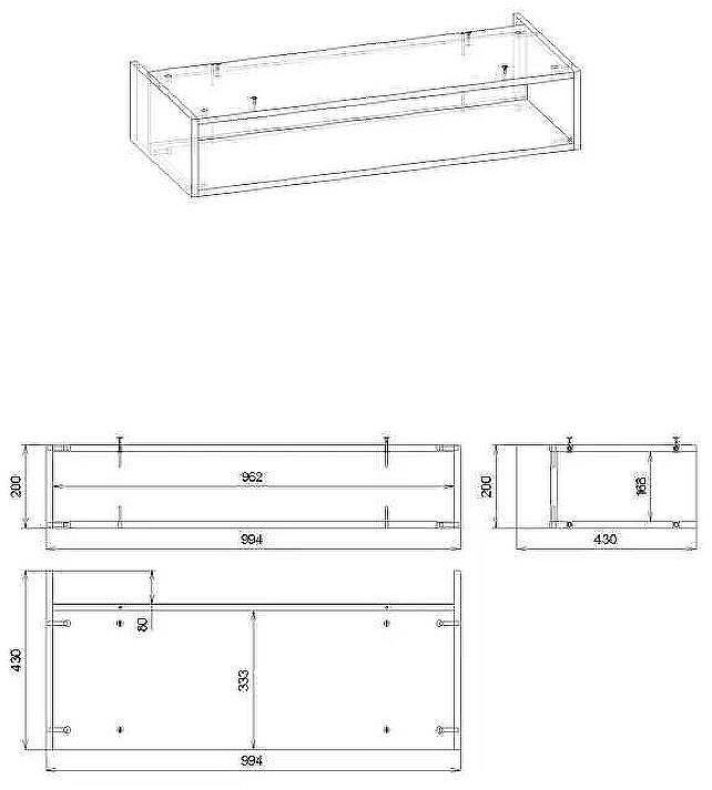 Ниша для тумбы Бриклаер Кристалл 100 4627125414893 подвесная Муссон Ниша для тумбы Бриклаер Кристалл 100 4627125414893 подвесная Муссон