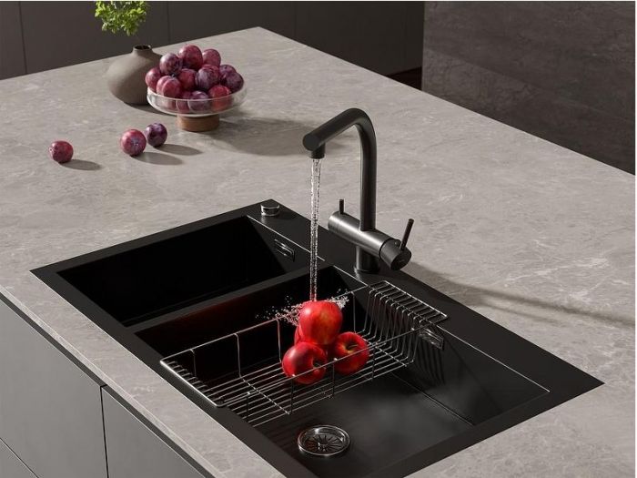 Смеситель для кухни Cersanit Crea 68223 Черный матовый