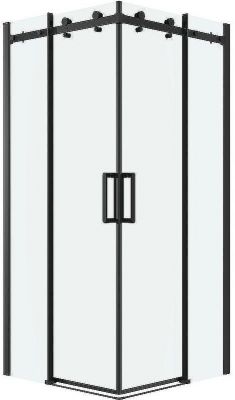 Душевой уголок Grossman Classic 90х90 300.K33.04.9090.21.00 профиль Черный матовый стекло прозрачное