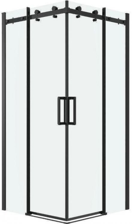 Душевой уголок Grossman Classic 90х90 300.K33.04.9090.21.00 профиль Черный матовый стекло прозрачное