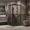 Душевой уголок Grossman Classic 90х90 300.K33.04.9090.21.00 профиль Черный матовый стекло прозрачное