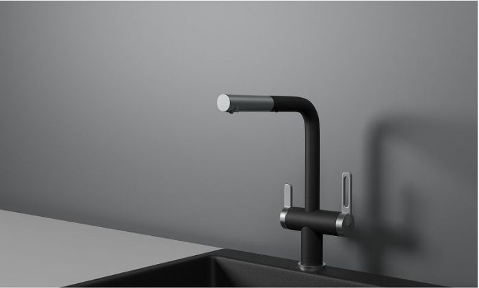 Смеситель для кухни Granula 8170 цвет Шварц