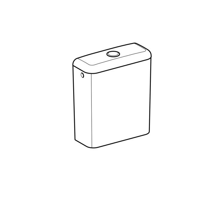 Керамический бачок Geberit Smyle 3/6л, двойной смыв, боковой подвод. Керамический бачок Geberit Smyle 3/6л, двойной смыв, боковой подвод.