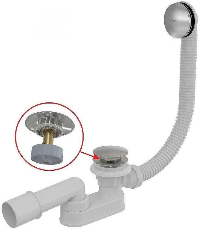 Слив-перелив Alcaplast A507CKM-100 Click-Clack Хром