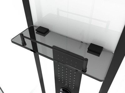 Душевая кабина Black&White Galaxy G8002 900х900х2150, черный профиль