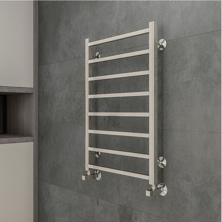 Водяной полотенцесушитель Terminus Ватикан П8 500x800 4670078544032 цвет Хром, нижнее подключение, G 1/2" ВР