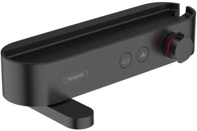 Hansgrohe ShowerTablet Select Смеситель для ванны, настенный, термостатический, цвет: черный матовый