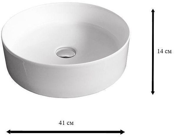 Раковина-чаша Sintesi 41 SIN-LVB-APP-416 цвет Белый