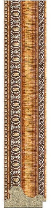 Зеркало Evoform Octagon 56х56 BY 3977 в багетной раме - Золотые бусы на бронзе 60