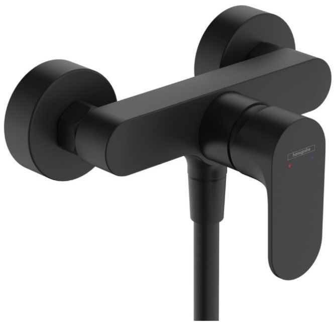 Hansgrohe Rebris E Смеситель для душа, настенный, цвет: черный матовый