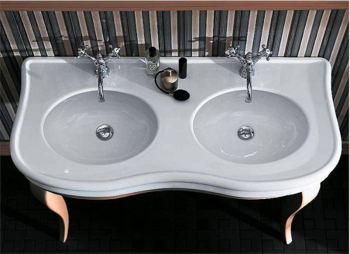 Раковина Simas Lante 120 LA12bi*1 двойная Белая