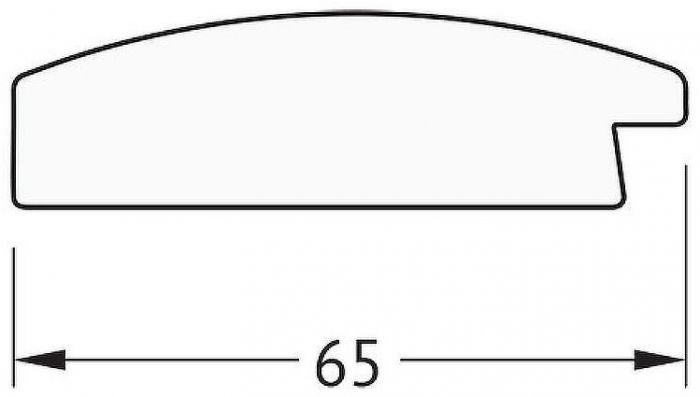 Зеркало Evoform Definite 136х76 BY 1104 в багетной раме - Орех 65