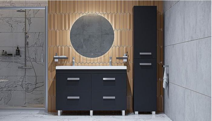 Тумба под раковину Velvex Orlando 120 tn.ORL.CLA.120.4Y Графит