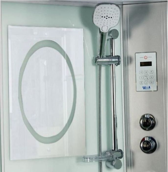 Душевой бокс WeltWasser WW500 Emmer 13555 135x135 10000003290 профиль Хром стекло прозрачное