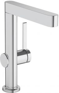 Hansgrohe Finoris Смеситель для раковины, на 1 отв., с поворотным изливом, с донным клапаном, цвет: хром