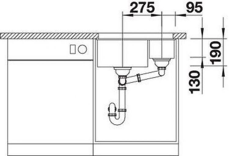 Кухонная мойка Blanco Subline 340/160-U R 523567 Кофе