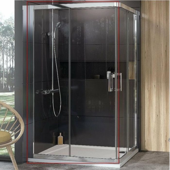 Душевая дверь Ravak 10° 10RV2K-80 1ZJ40C00Z1 профиль Хром стекло Transparent