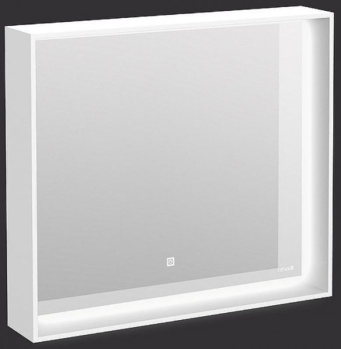 Зеркало Cersanit Louna 80 SP-LU-LOU80-Os с подсветкой Белое с сенсорным выключателем