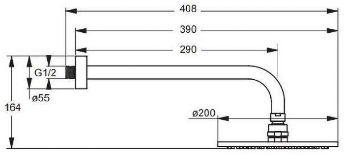 Душевая система Ideal Standard Ceraflex BC447AA Хром