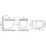 Подвесной унитаз CERAMICANOVA Mono Rimless CN1905