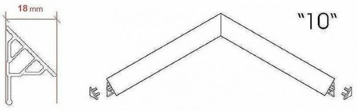 Декоративная планка Ravak 10/1100 XB451100001 Белая