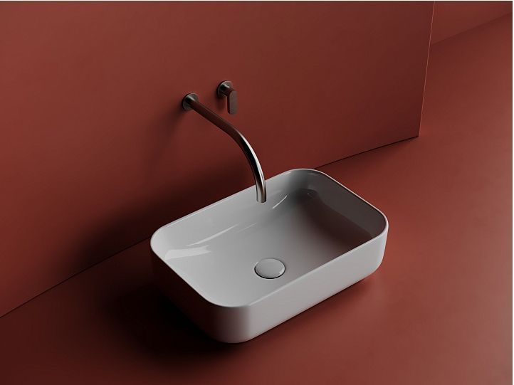 Умывальник CERAMICANOVA Element чаша накладная прямоугольная CN5043