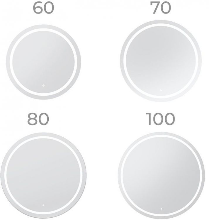 Зеркало Vigo Holly Classic 100 z.HOL.100.CLASSIC с подсветкой c сенсорным выключателем