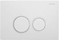 Клавиша смыва Aquanika Basic R-type 01.02.08 Белая Хром