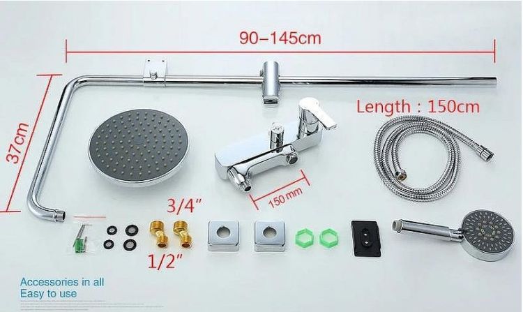 Душевая система Gappo G02-2 G2402 Хром Душевая система Gappo G02-2 G2402 Хром