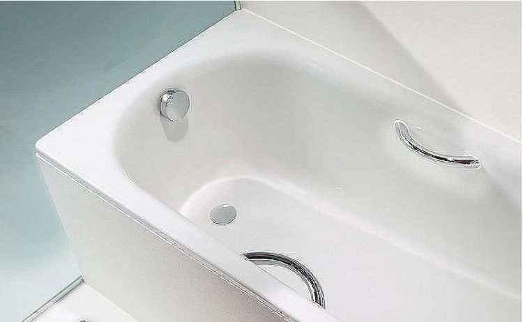 Стальная ванна Kaldewei Saniform Plus Star 331 150x70 133100013001 с покрытием Perl-Effect с отверстиями под ручки