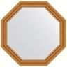 Зеркало Evoform Octagon 68х68 BY 7315 в багетной раме - Состаренное золото с плетением 70