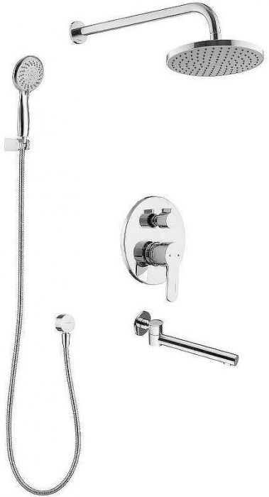 Душевая система Swedbe Platta 5544 Хром
