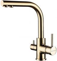 Смеситель для кухни Paulmark Essen Es213011-G Золото