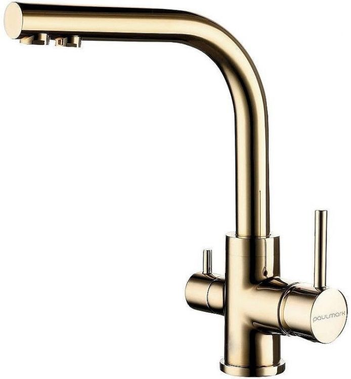 Смеситель для кухни Paulmark Essen Es213011-G Золото Смеситель для кухни Paulmark Essen Es213011-G Золото