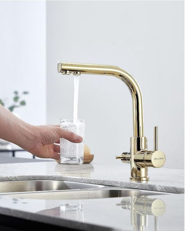 Смеситель для кухни Paulmark Essen Es213011-G Золото Смеситель для кухни Paulmark Essen Es213011-G Золото